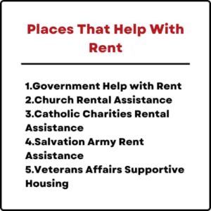 Places That Help With Rent