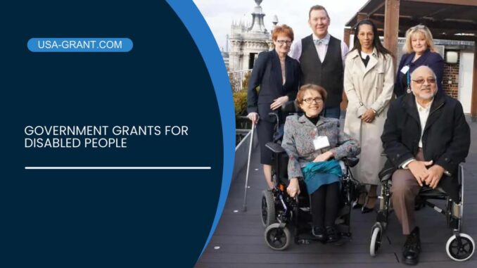 Government Grants for Disabled People